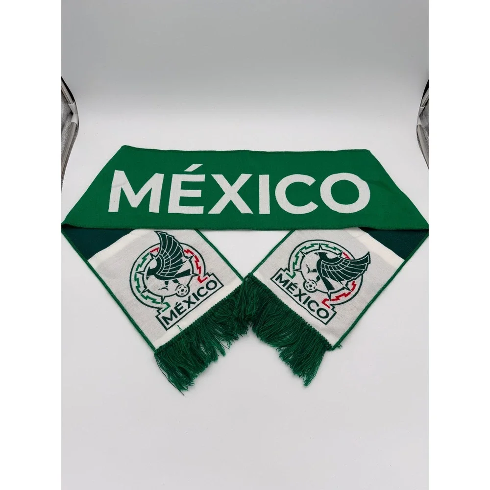 Mexico Soccer Scarf Michelob Ultra Reversible Knit Fan Scarf Green White El Tri